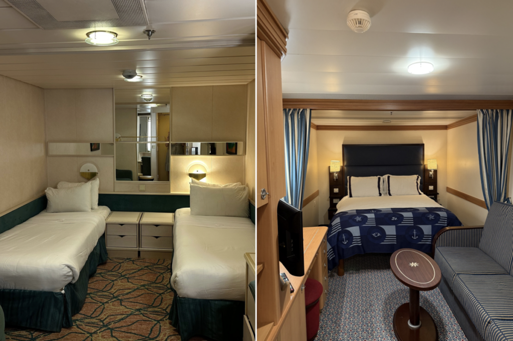 How Interior Staterooms on Royal Caribbean and Disney Cruise Line Compare