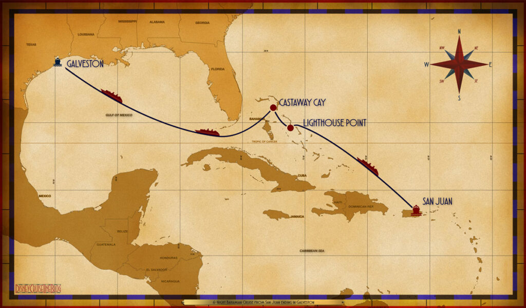 Personal Navigators: Disney Magic 6-Night Bahamian Cruise from San Juan ending in Galveston – November 15, 2024