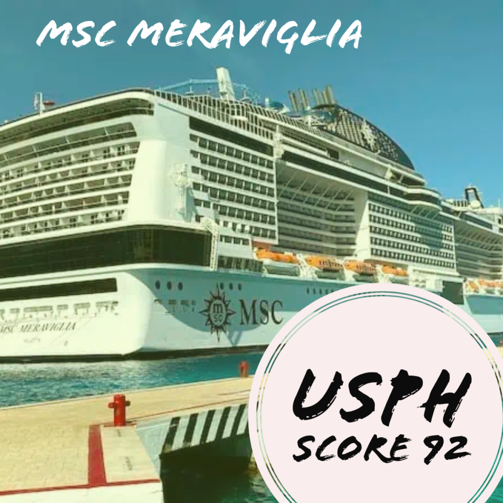 MSC Meraviglia Achieves Impressive 92 in USPH Inspection at Port of New York