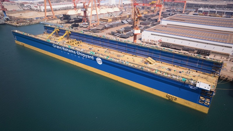 Grand Bahama Shipyard’s New Dock Nearing Completion – Cruise Industry News