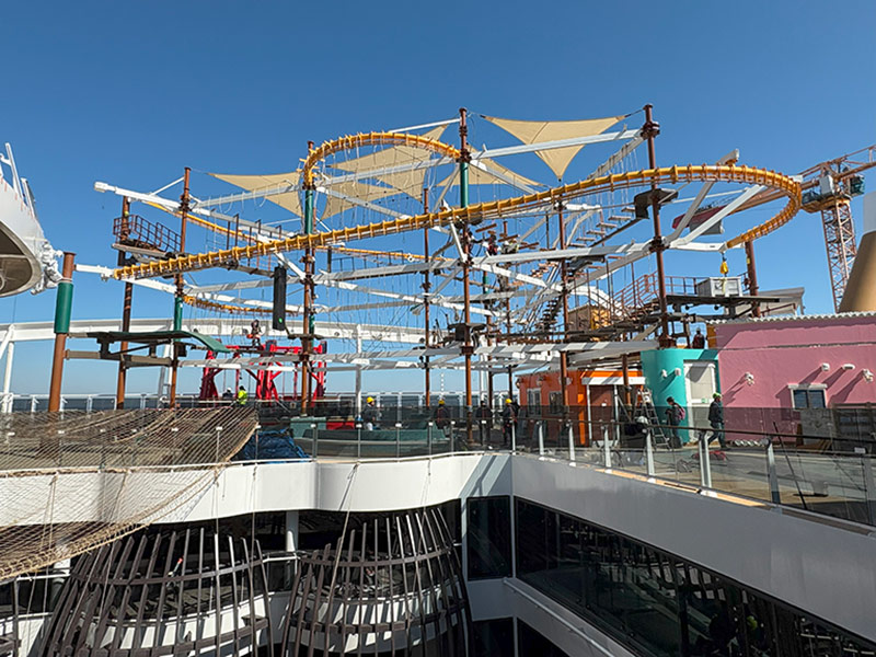 RCI Completes Ropes Course Installation on MSC World America – Cruise Industry News